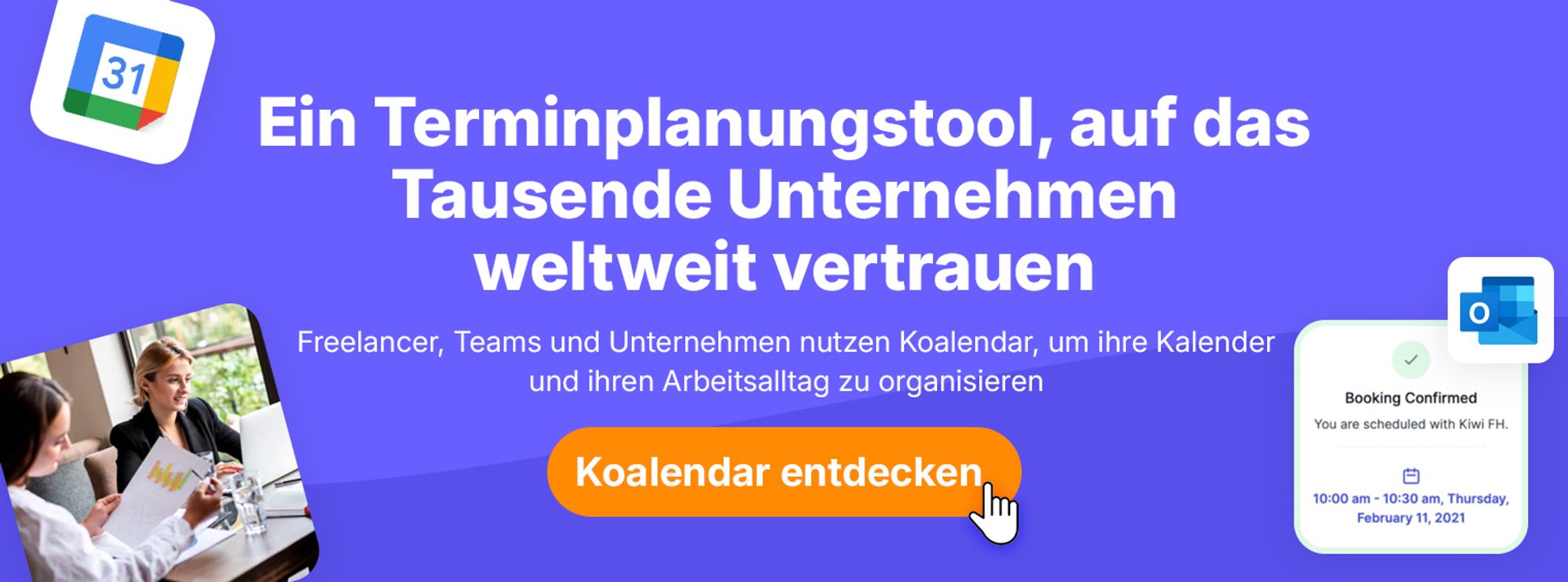 Koalendar-Werbeaktion für Lehrkräfte mit kostenloser Terminplanungsautomatisierung zur Optimierung von Schulabläufen